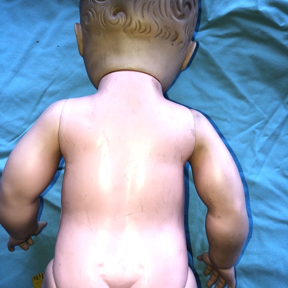 6 pc X-Large to Small~Creepy Weird Vintage Baby Dolls Lot~Halloween Decor Props - Picture 9 of 11